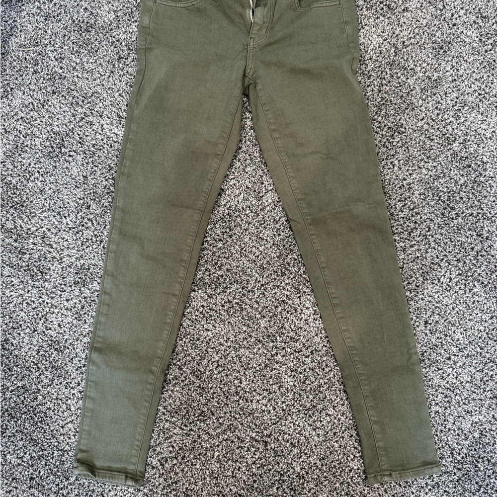 American Eagle Outfitters Olive Skinny Jeans